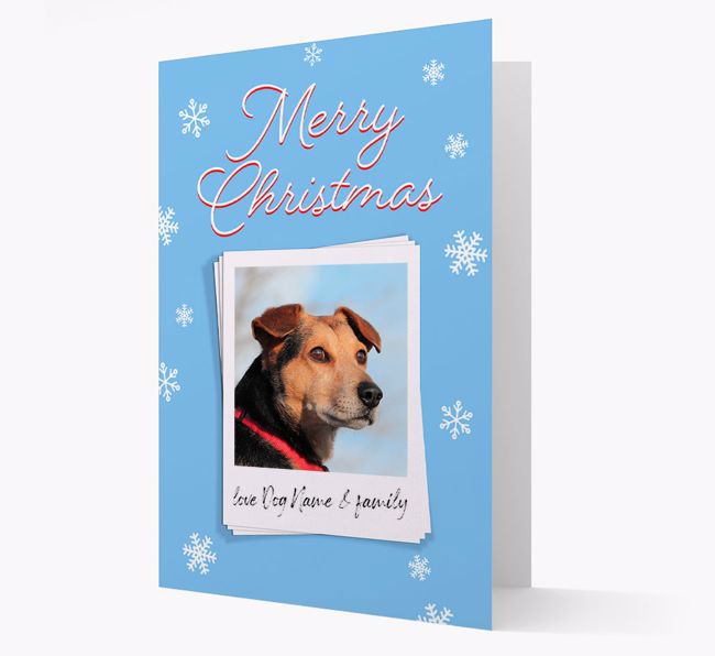 Merry Christmas Pawlaroid: Personalised {breedFullName} Photo Card